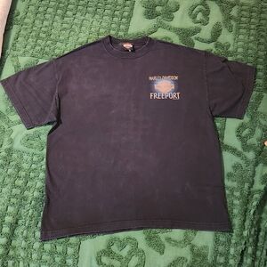 Harley-Davidson Dark Tee with Freeport Logo